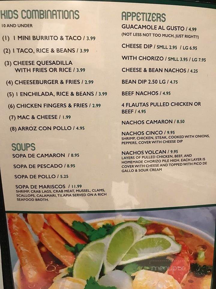 Cinco De Mayo Mexican Restaurant - Clinton, IL menu_pic