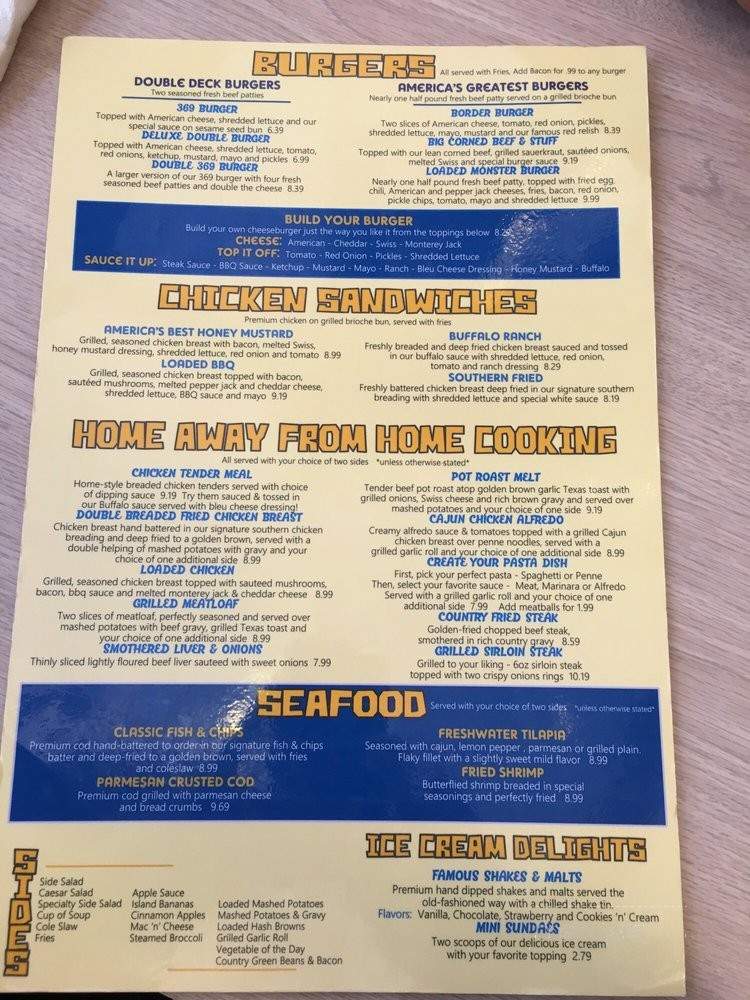 Border Cafe - Danville, IL menu_pic