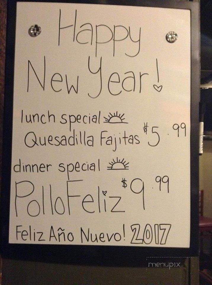 Sol Mexican Restaurant - Carrollton, IL menu_pic