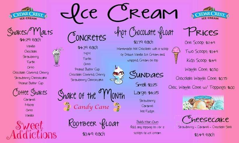 Sweet Addictions - Hillsboro, IL menu_pic