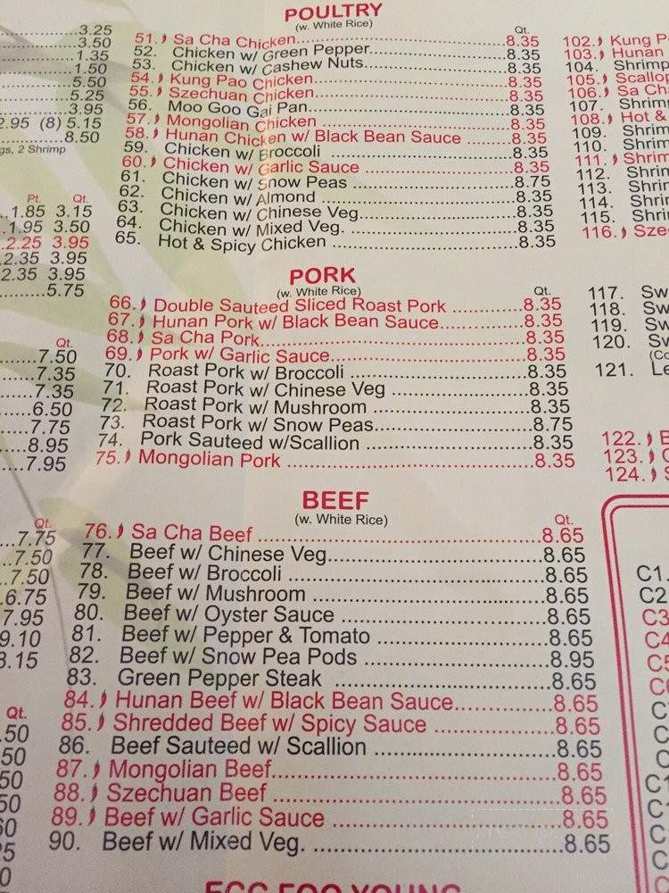 Panda Chinese Restaurant - White Hall, IL menu_pic