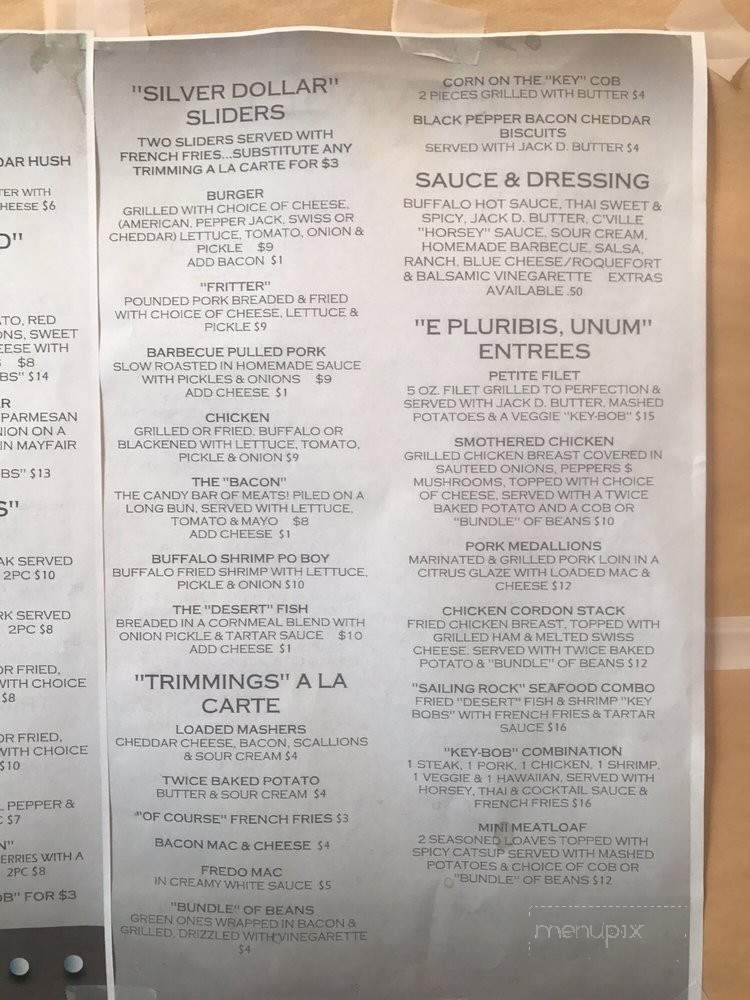 The Vault - Collinsville, IL menu_pic