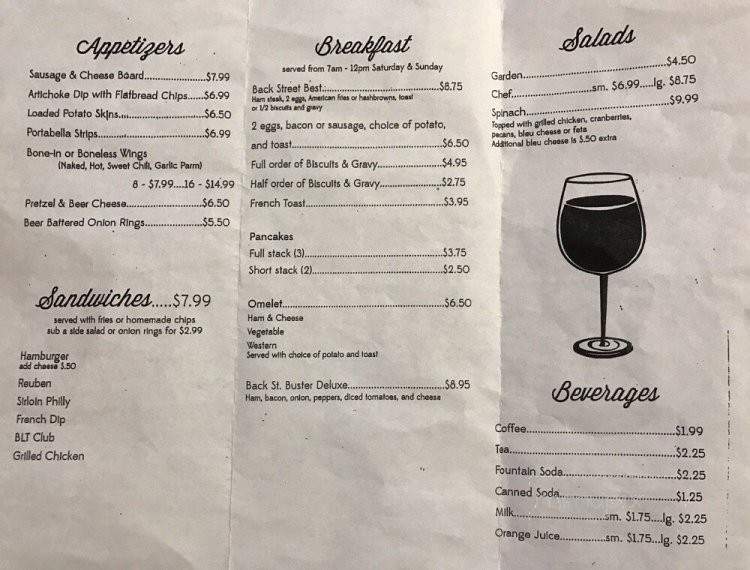 BackStreet Wine And Dine - Hecker, IL menu_pic