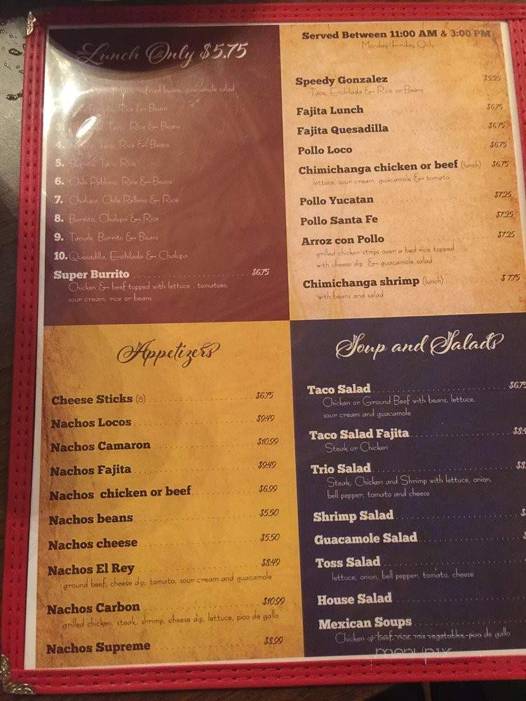 El Rey Sol - Lebanon, IL menu_pic