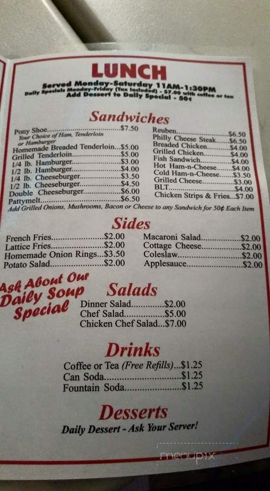 Double Deuce Saloon - Carthage, IL menu_pic