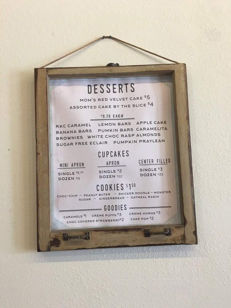 The Apron Bake Shoppe & Cafe - Nauvoo, IL menu_pic