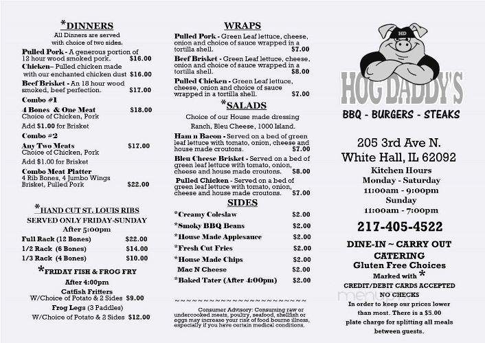 Hog Daddy BBQ - Pittsfield, IL menu_pic