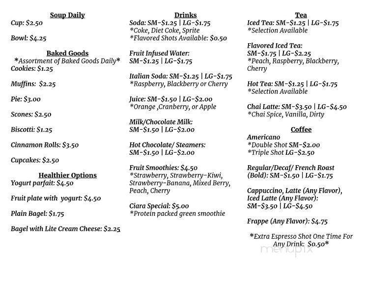 JC Fresh Start Cafe - Robinson, IL menu_pic