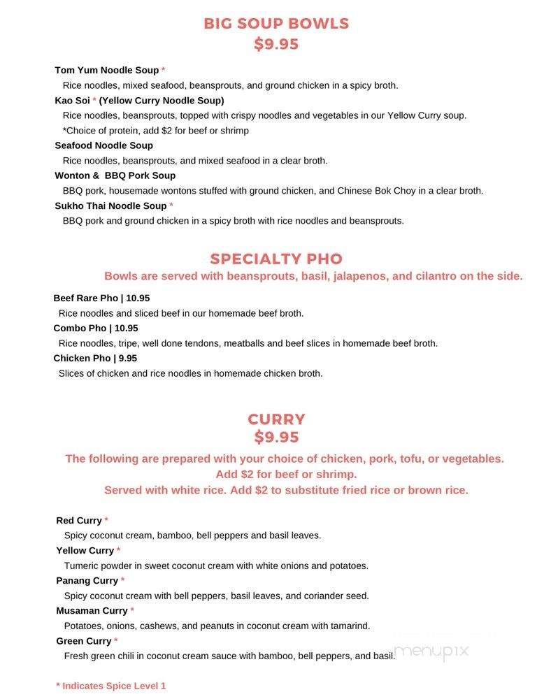 Thai Kitchen - Florissant, MO menu_pic
