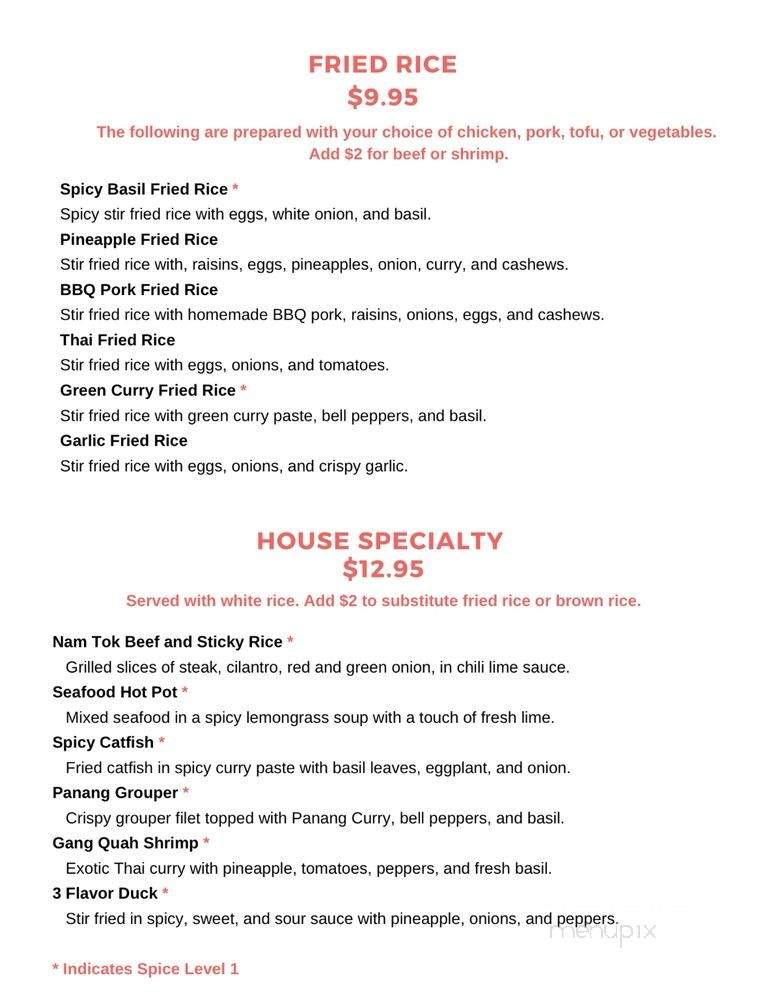 Thai Kitchen - Florissant, MO menu_pic