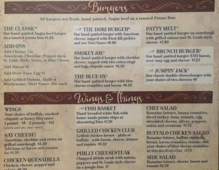 Doris Bar & Grill - French Village, MO menu_pic