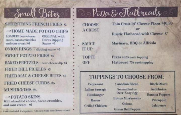 /30787124/Doris-Bar-and-Grill-Menu-French-Village-MO - French Village, MO