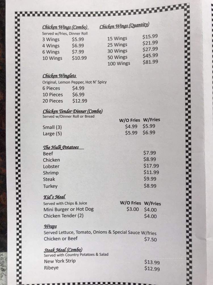 Nephew's Grille - Saint Louis, MO menu_pic