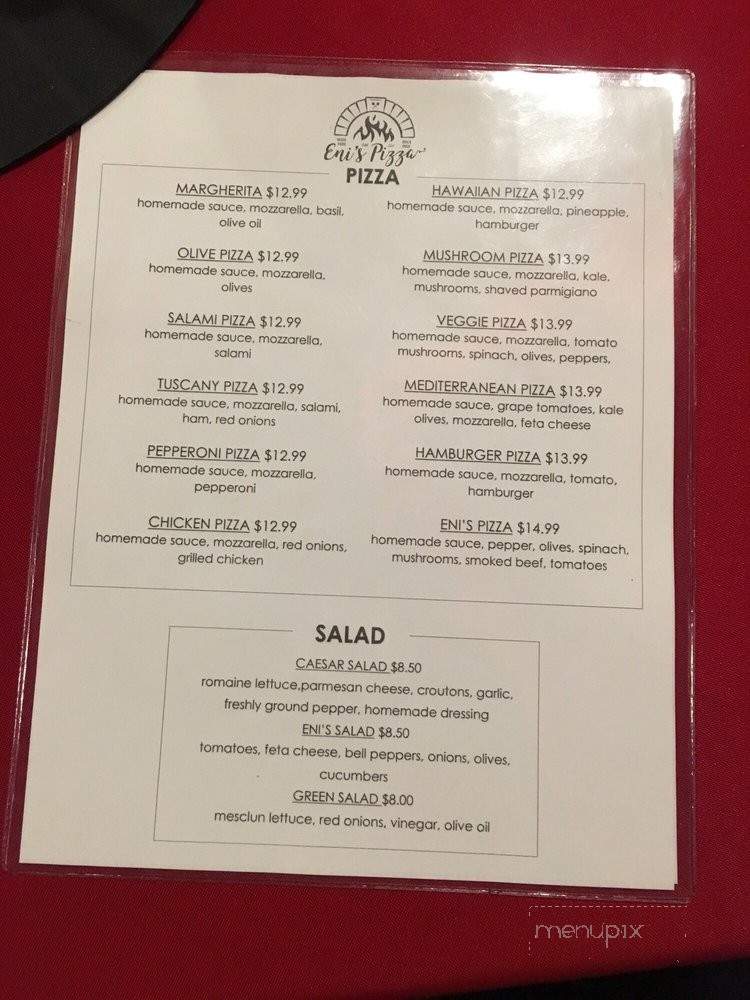 Eni's Pizza - St Louis, MO menu_pic