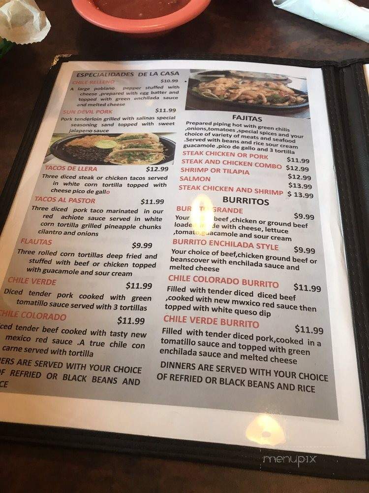 Salinas 2 - St. Louis, MO menu_pic