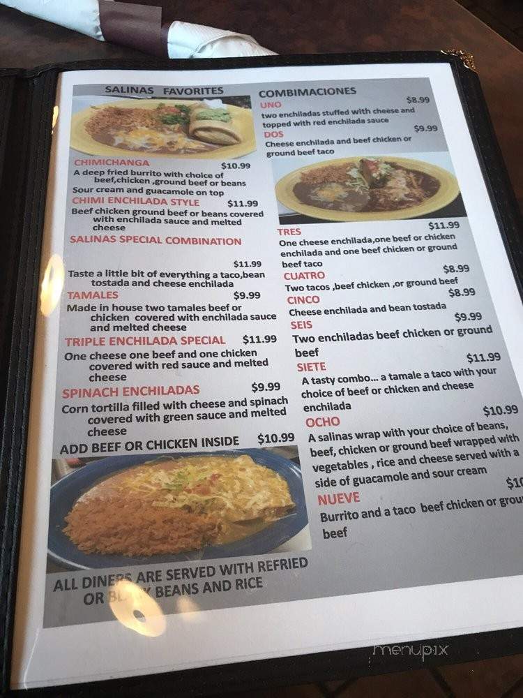 Salinas 2 - St. Louis, MO menu_pic