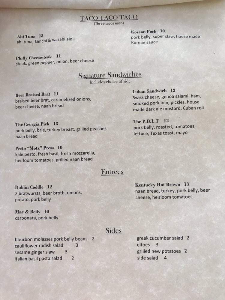 Motley's on Main - Saint Charles, MO menu_pic