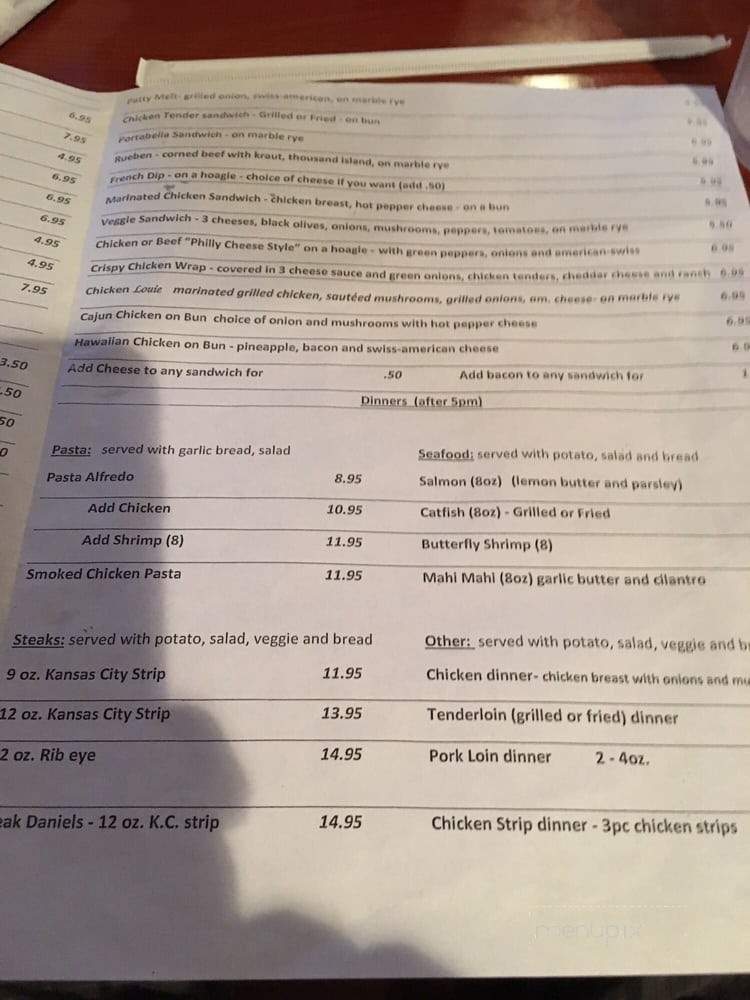 Cafe 19 - Montgomery City, MO menu_pic