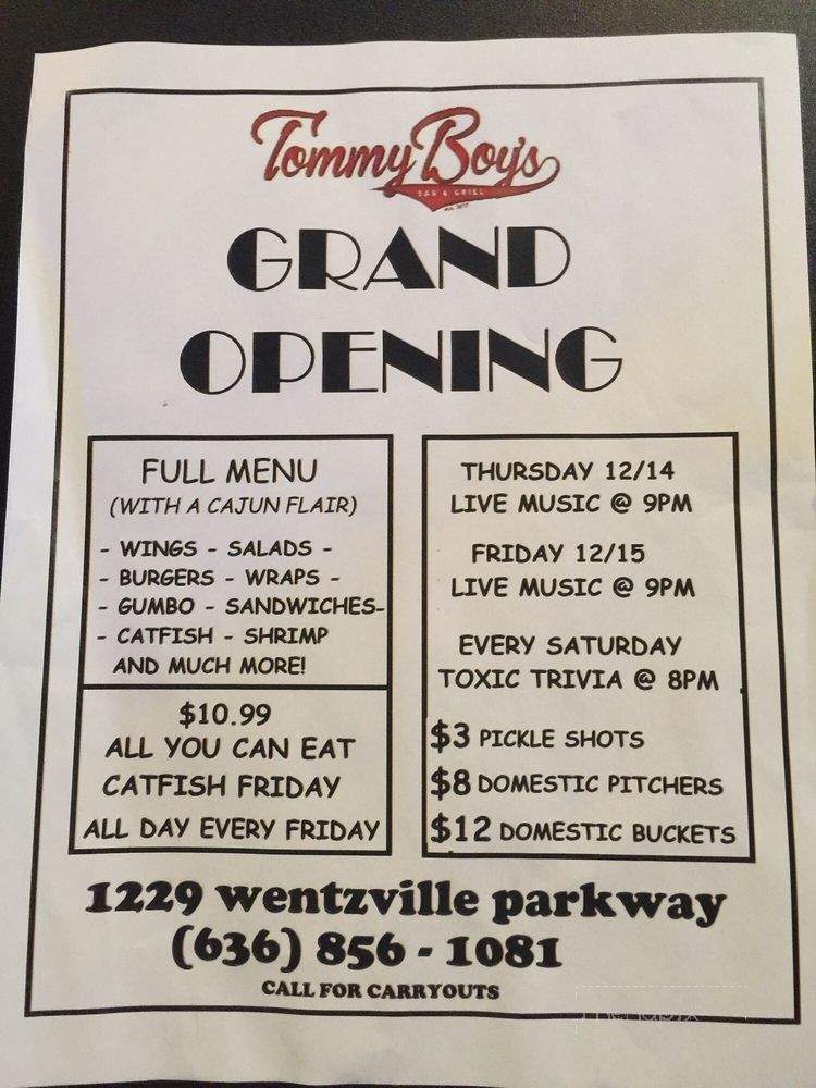 Austin's Ale House - Wentzville, MO menu_pic