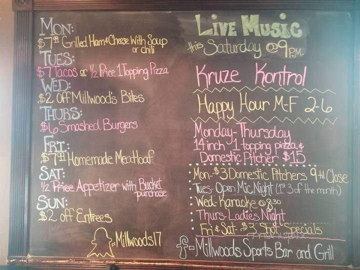 Millwoods Sports Bar and Grill - Wentzville, MO menu_pic