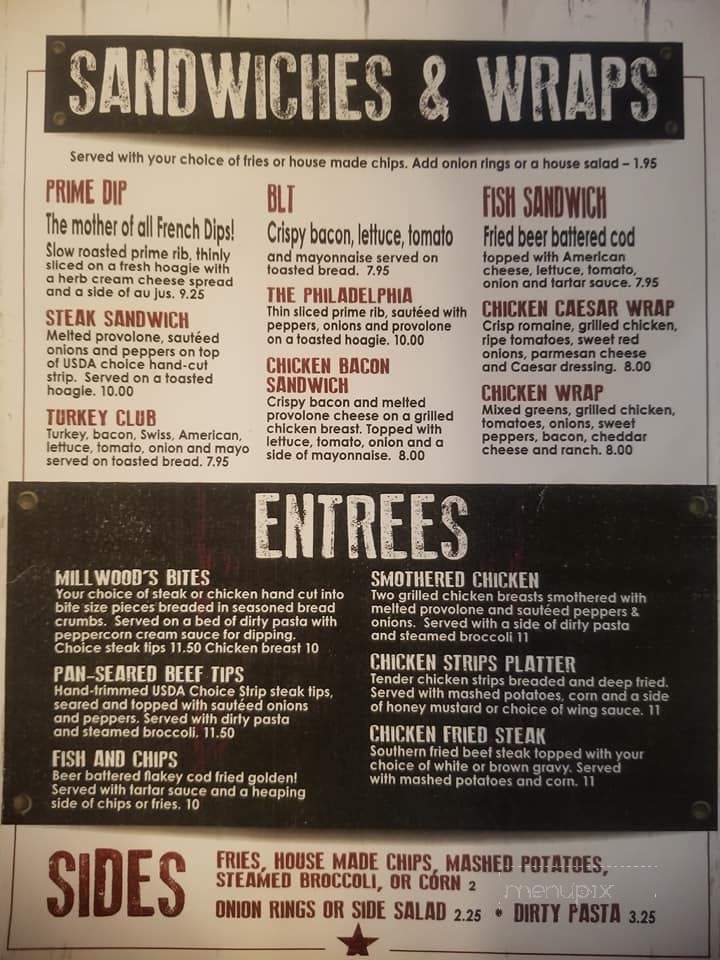 Millwoods Sports Bar and Grill - Wentzville, MO menu_pic