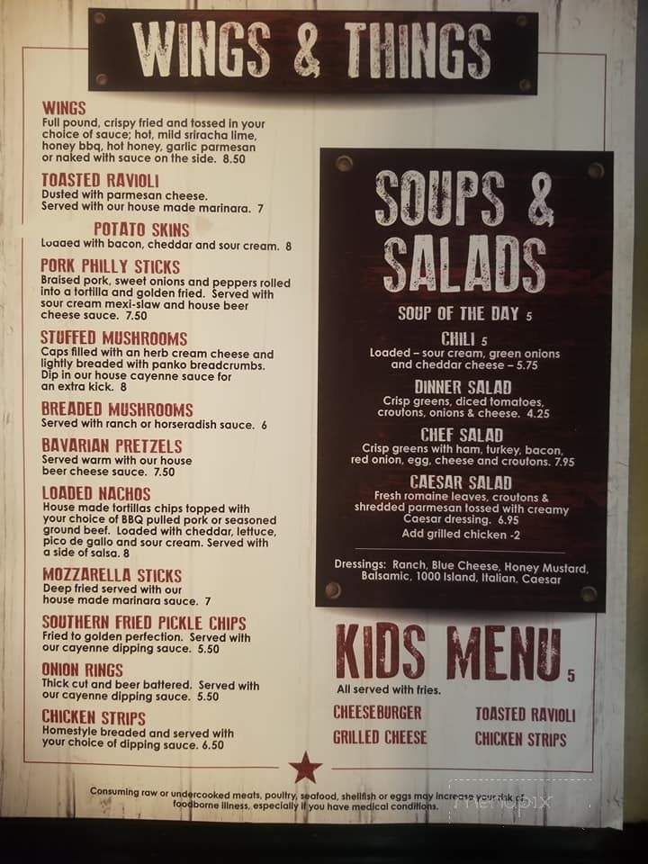 Millwoods Sports Bar and Grill - Wentzville, MO menu_pic