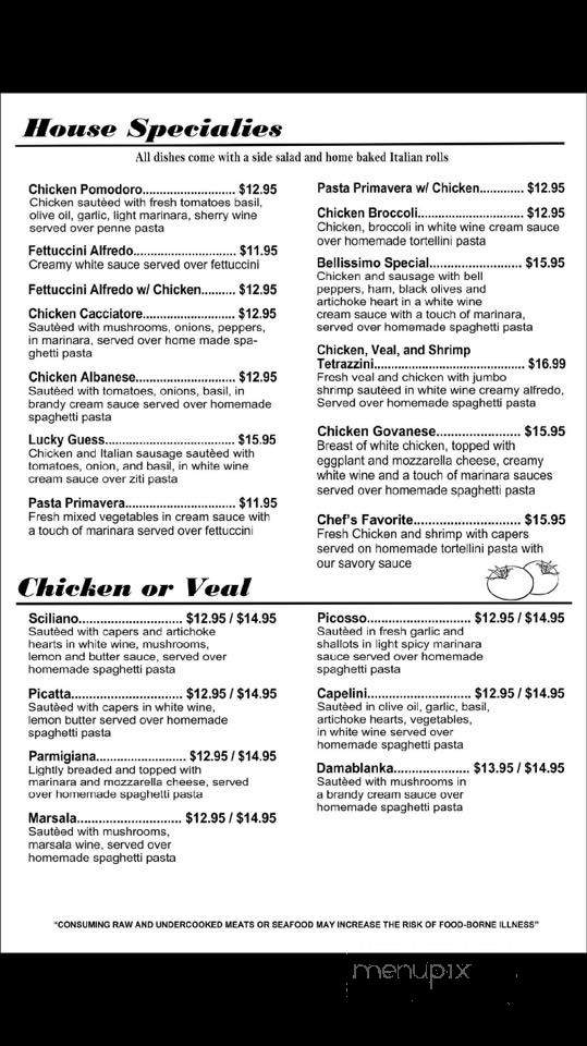 Viva Italia - Hannibal, MO menu_pic