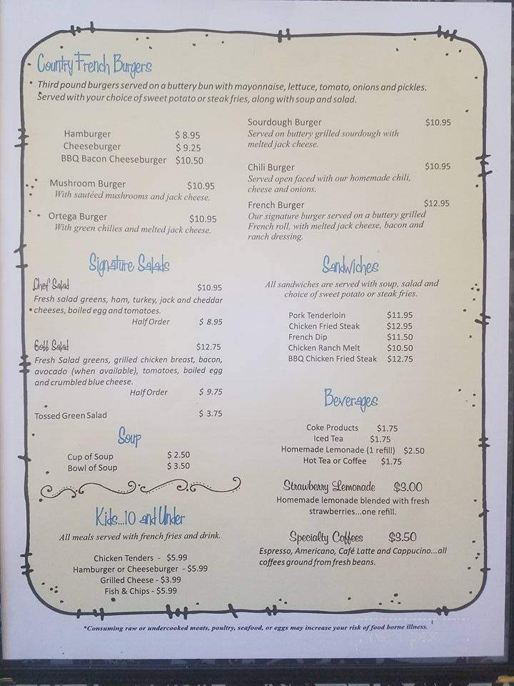 /31245200/The-Country-French-Cafe-Menu-Macon-MO - Macon, MO