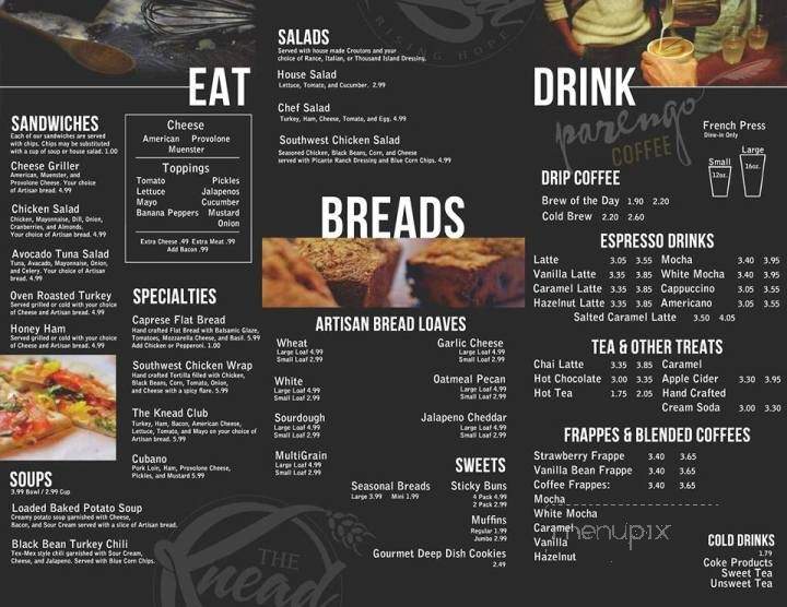 The Knead - Sikeston, MO menu_pic