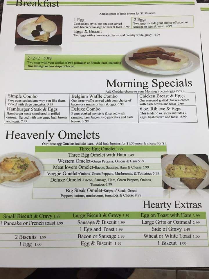 Waffle & Pancake House - Charleston, MO menu_pic