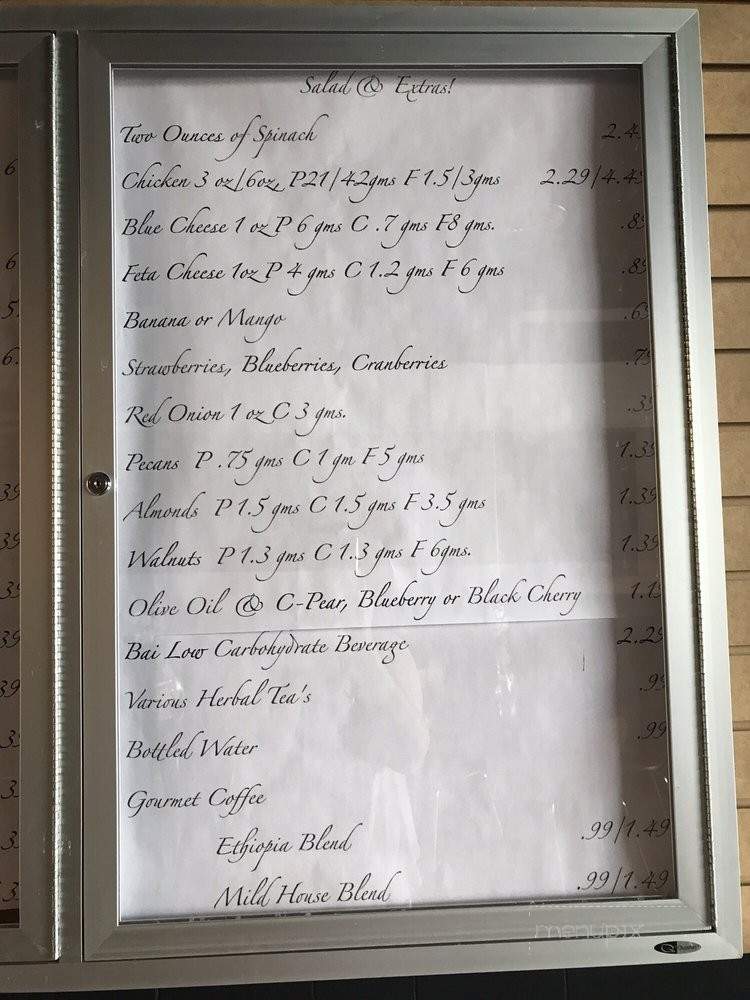Forty Forty Twenty Protein Smoothie Shoppe - Raytown, MO menu_pic