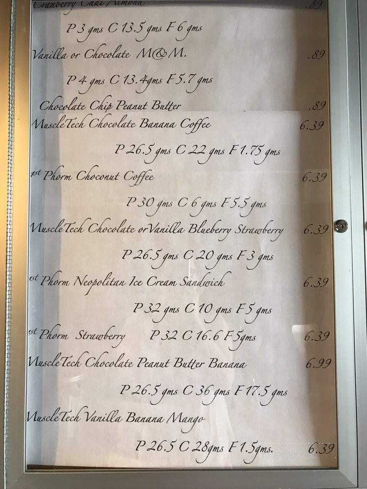 Forty Forty Twenty Protein Smoothie Shoppe - Raytown, MO menu_pic