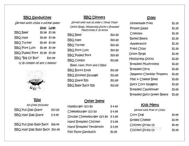 Ol' Boys Barbeque - Carrollton, MO menu_pic