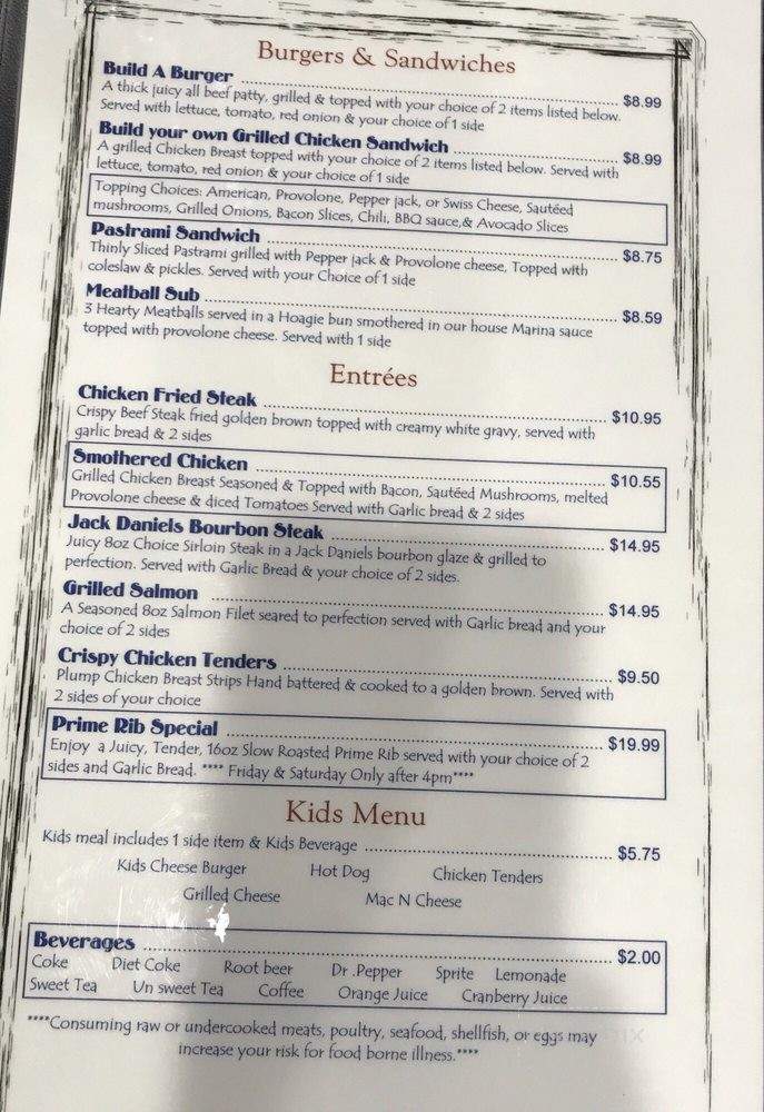 Knob Creek - Creighton, MO menu_pic