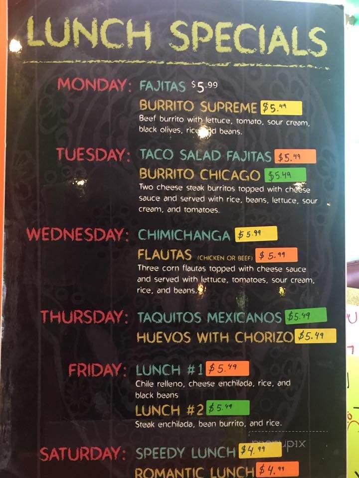 El Caballo De Oro - Neosho, MO menu_pic