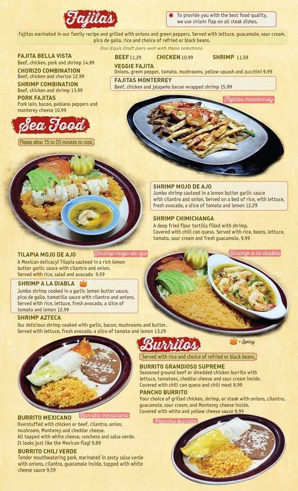 Maria's Mexican Restaurant - Neosho, MO menu_pic