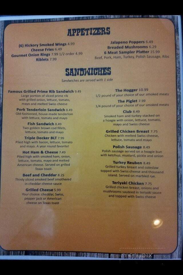 Smokin Bones BBQ - Laurie, MO menu_pic