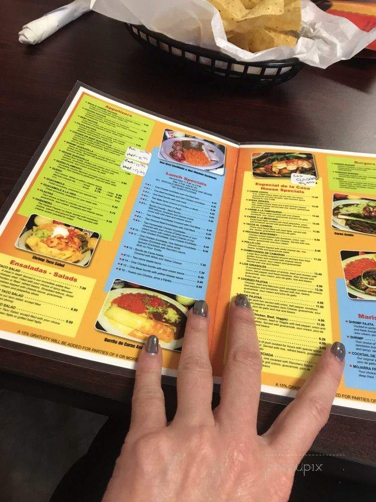 Los Girasoles - Billings, MO menu_pic