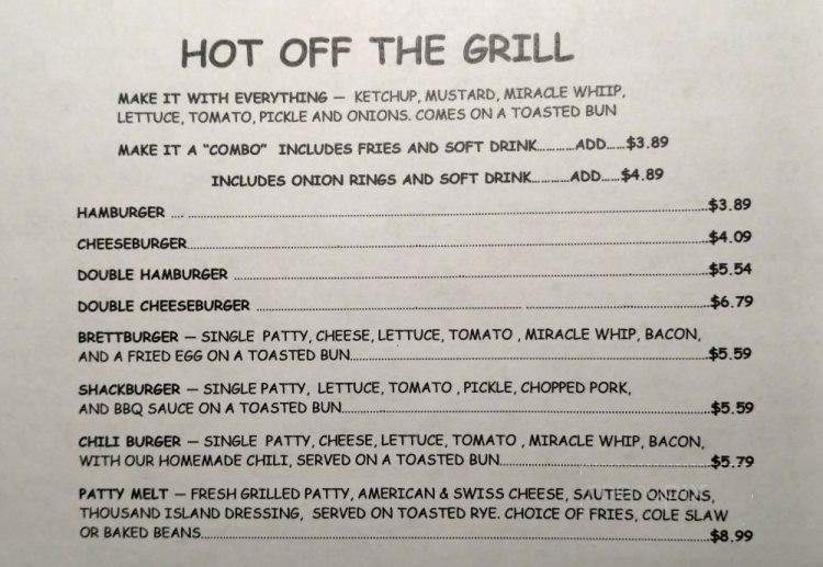 KIM's BBQ Shack - Branson, MO menu_pic
