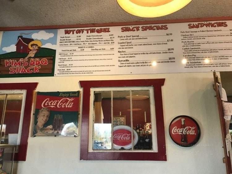 KIM's BBQ Shack - Branson, MO menu_pic