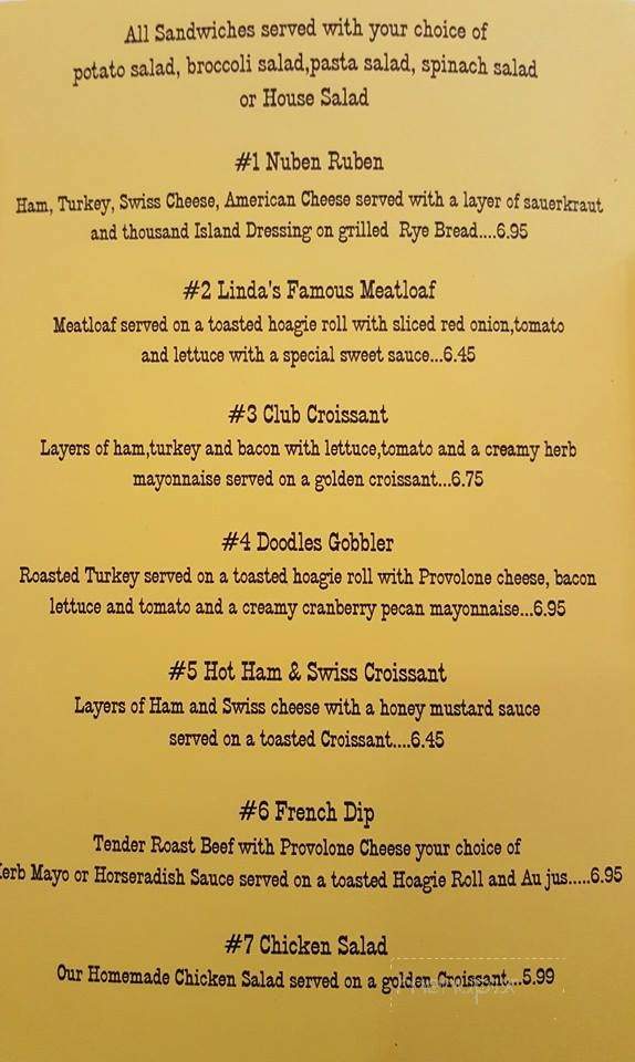 Doodles Creative Cottage - Mount Vernon, MO menu_pic