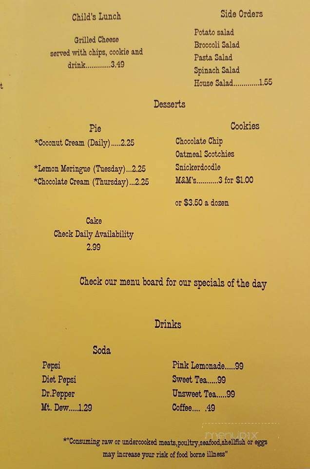 Doodles Creative Cottage - Mount Vernon, MO menu_pic