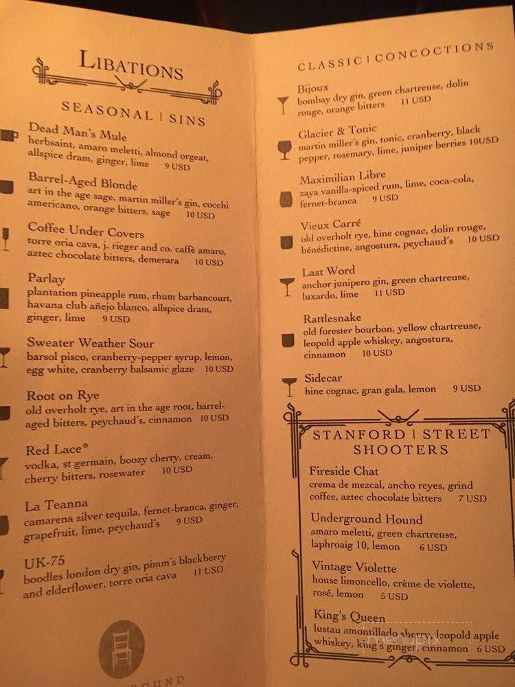 John Brown Underground - Lawrence, KS menu_pic