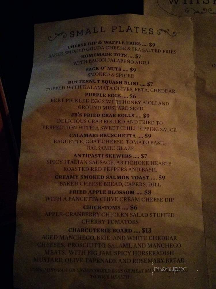 John Brown Underground - Lawrence, KS menu_pic