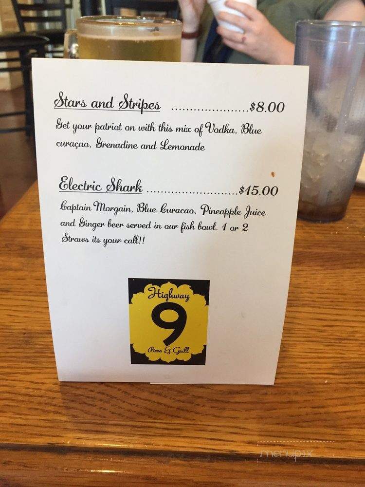 Highway 9 Pizza & Grill - Frankfort, KS menu_pic