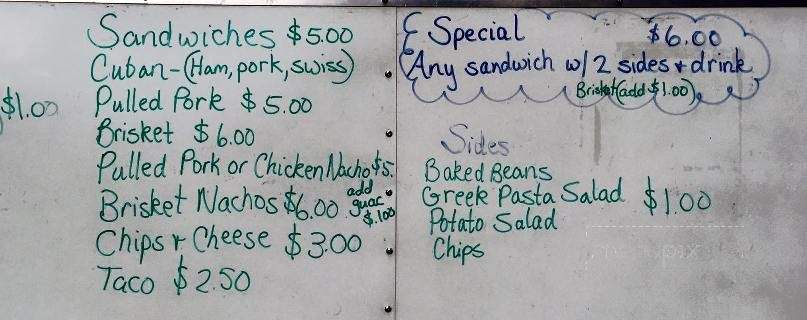 Saucy Lady BBQ and Catering - Osage City, KS menu_pic