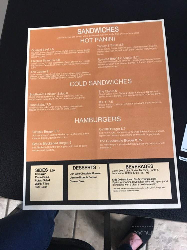 Brunos Downtown Grill & Bar - Topeka, KS menu_pic
