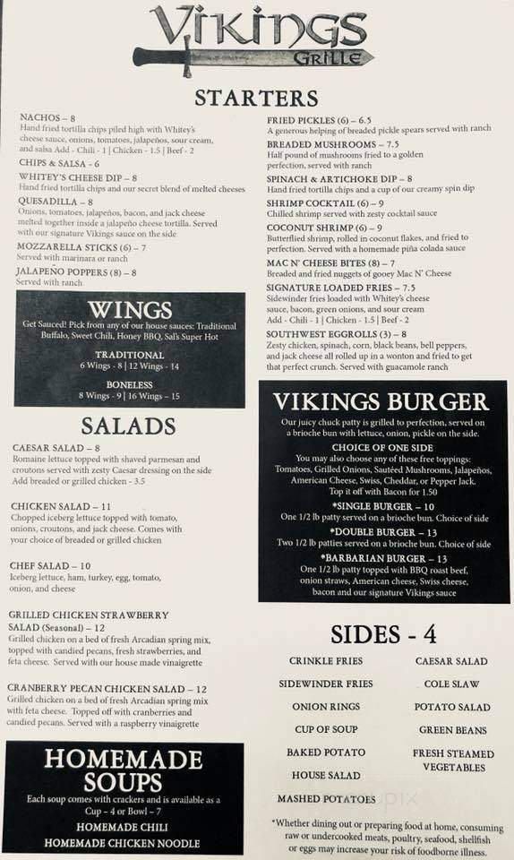 Vikings Grille - Topeka, KS menu_pic