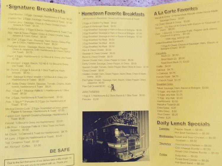 Little Firehouse Cafe - Derby, KS menu_pic