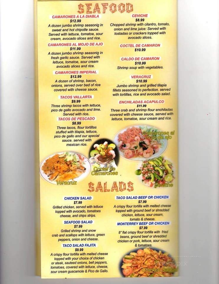El Mexicano Grill - Wichita, KS menu_pic